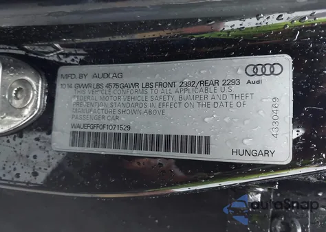 2015 Audi A3 2.0T Premium z USA, uszkodzony, nr VIN WAUEFGFF0F1071529